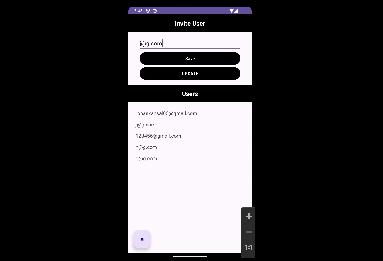 Invite User Collaboration